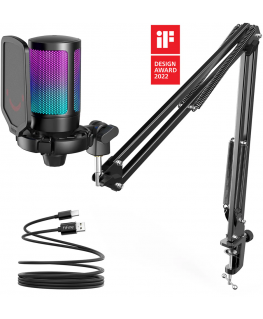 Fifine Technology FIFINE AmpliGame A6T RGB Juodas (Juodas) Kondensatorinis Mikrofonas