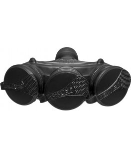 Blow Plastrol Triple socket with sealed flap 3x2p + Z IP44 EXTREM SCHUKO disconnectable BLACK AND BLACK