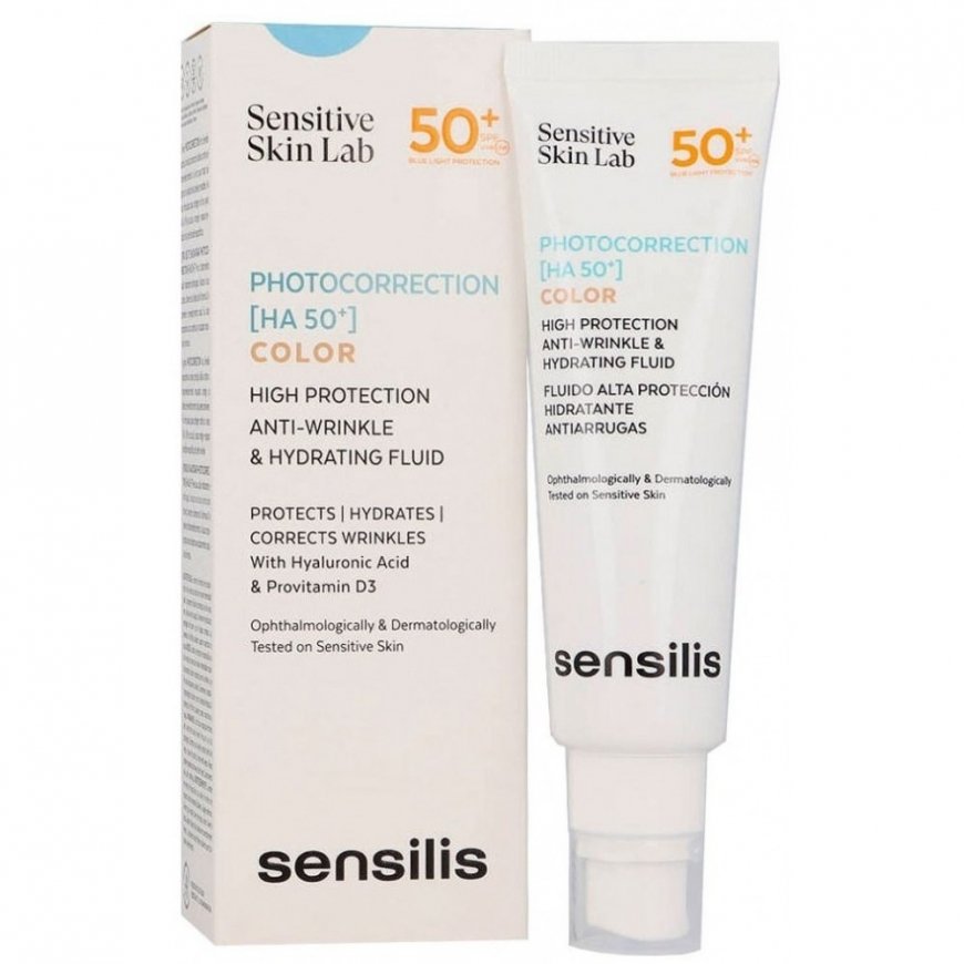 Sensilis PHOTOCORRECTION [HA 50+] kosteuttava ja ryppyjä ehkäisevä sävytetty voide SPF50+ 50 ml – 2