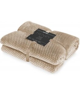 Plaid DecoKing Henry, 150 cm x 200 cm, beige (cappuccino)
