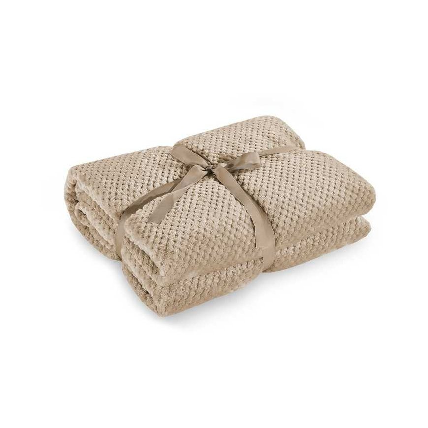 Plaid DecoKing Henry, 150 cm x 200 cm, beige (cappuccino) – 2