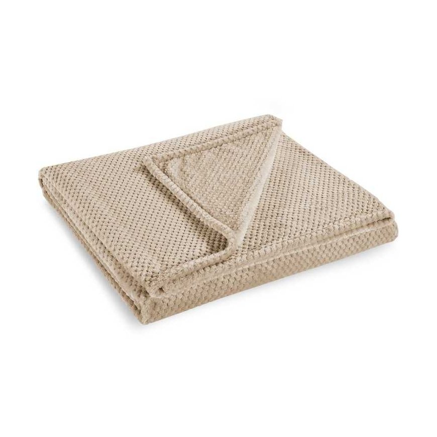 Plaid DecoKing Henry, 150 cm x 200 cm, beige (cappuccino) – 3
