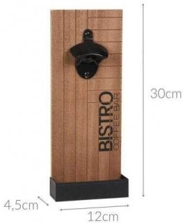 Mondex Bistro wall-mounted beer opener, 30 x 12 cm