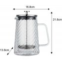 ZAPARZACZ DO KAWY HERBATY SZKLANY 1000ML FRENCH PRESS KLAUSBERG KB-7764 Hopea ZAPARZACZ DO KAWY HERBATY SZKLANY 1000ML FRENCH PRESS KLAUSBERG KB-7764 Hopea