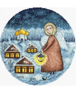 Beldizart Cross stitch kit Christmas angel SANA-08