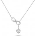 Brilio Silver Brilio Silver Charming silver pendant with zircons NCL123W Brilio Silver Brilio Silver Charming silver pendant with zircons NCL123W