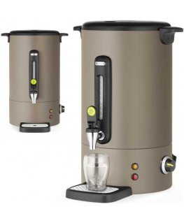 Hendi Hot wine water boiler with tap and drip tray, 16 l, 1650 W - greyish brown