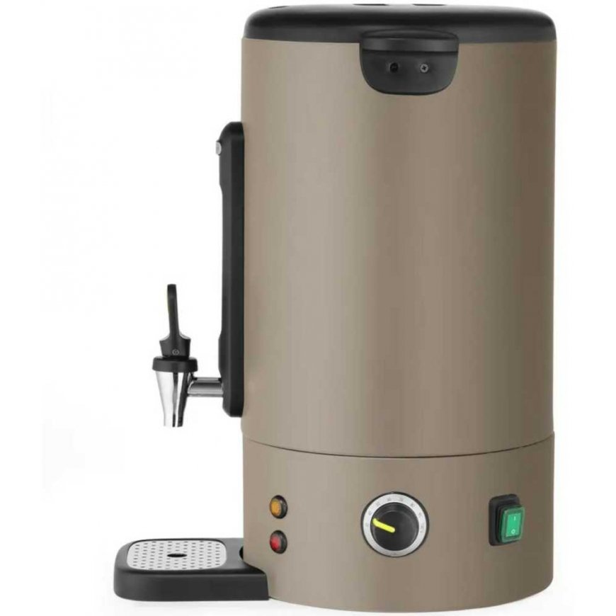 Hendi Kuuman viinin vedenkeitin hanalla ja tippa-astialla, 16 l, 1650 W - harmaanruskea – 4