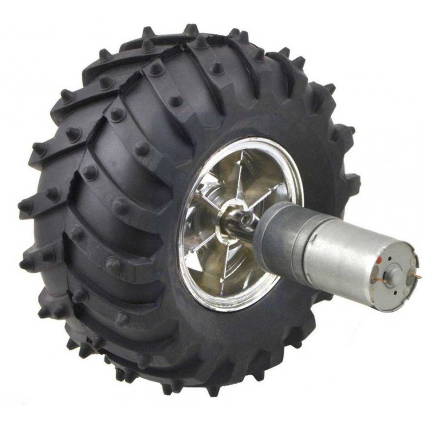 25Dx56L Motor with 227:1 Gearbox 12V 33RPM - Pololu 3233 – 3