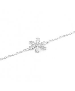 Beneto Stylish silver bracelet Snowflake AGB638 / 21