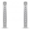 Brilio Silver Non-slip silver earrings with zircons EA885W Brilio Silver Non-slip silver earrings with zircons EA885W