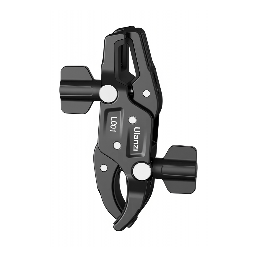 Ulanzi dvigubo spaustuko laikiklis Magic Arm 2x Super Clamp Clip / ULANZI / LC01