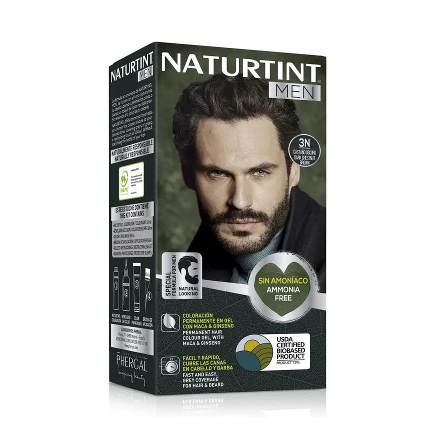 Tinte Pelo Naturtint Men 3n Casta?o Oscuro