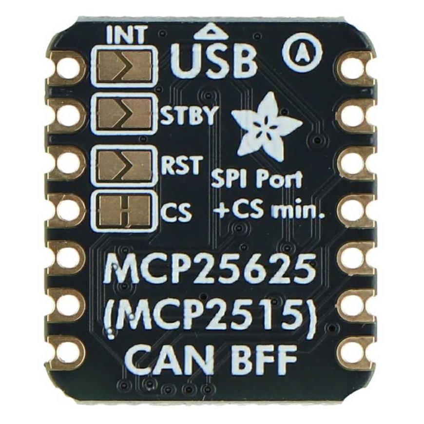 CAN-väylän BFF-lisävaruste - CAN-väylämoduuli - MCP25625 - SPI - QT Py:lle ja Xiaolle - Adafruit 5877 – 4