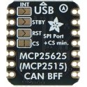 CAN-väylän BFF-lisävaruste - CAN-väylämoduuli - MCP25625 - SPI - QT Py:lle ja Xiaolle - Adafruit 5877 CAN-väylän BFF-lisävaruste - CAN-väylämoduuli - MCP25625 - SPI - QT Py:lle ja Xiaolle - Adafruit 5877