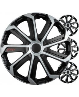 Versaco auton navat 4 kpl. evo set musta hopea 16 tuuman värilaatikko