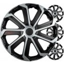 Versaco Car hubs 4pcs evo set black silver 16 inch color box
