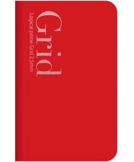 Lamela Nakabayashi Coltd Notebook "Logical Prime Grid Slim" A6, 2.5 mm grids-red NA601-1