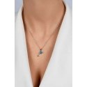 Brilio Silver Beautiful dolphin silver necklace with opal NCL166WB Brilio Silver Beautiful dolphin silver necklace with opal NCL166WB