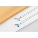 Brilio Silver Beautiful dolphin silver necklace with opal NCL166WB Brilio Silver Beautiful dolphin silver necklace with opal NCL166WB