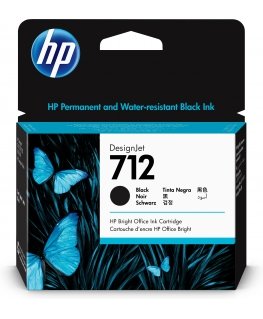 HP 712 musta DesignJet -mustepatruuna, 80 ml