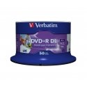 Verbatim 43703 neįrašytas DVD diskas 8,5 GB DVD-R 50 vnt Verbatim 43703 neįrašytas DVD diskas 8,5 GB DVD-R 50 vnt