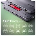 Axagon HMC-12GM2 kannettavien tietokoneiden telakka ja porttitoistin Langallinen USB 3.2 Gen 2 (3.1 Axagon HMC-12GM2 kannettavien tietokoneiden telakka ja porttitoistin Langallinen USB 3.2 Gen 2 (3.1