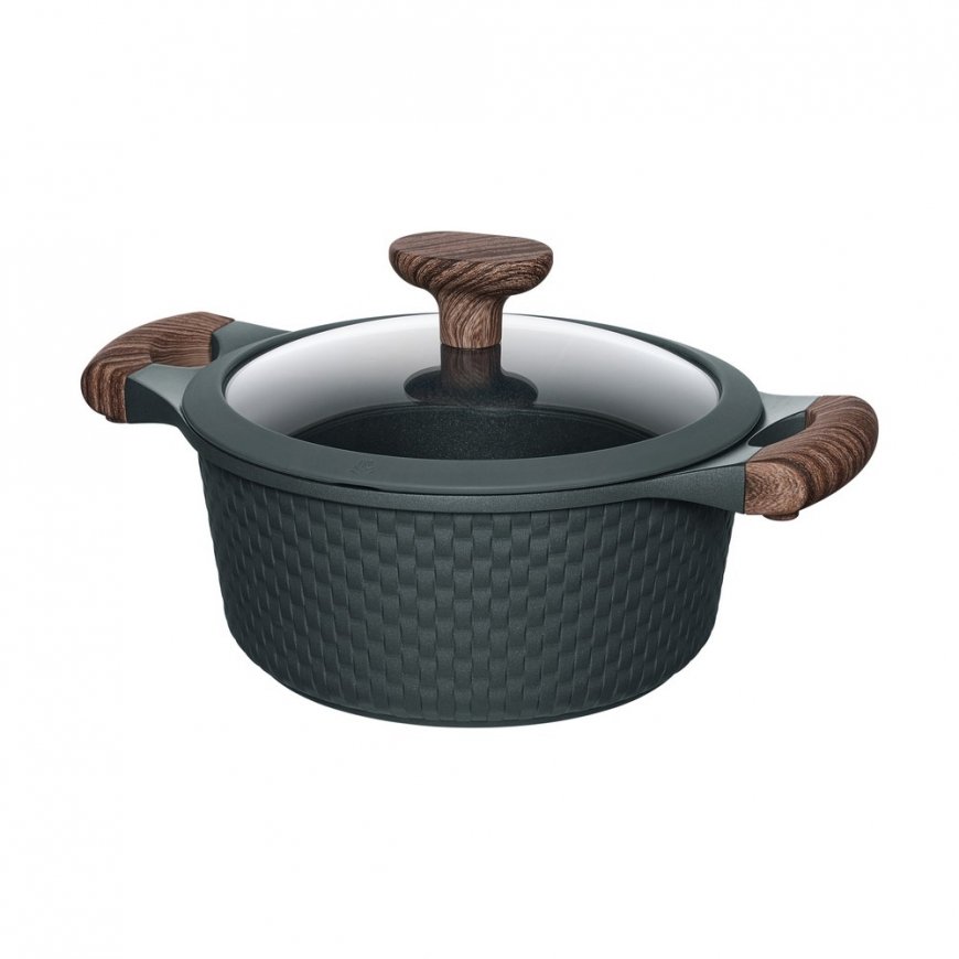Resto Kitchenware Ran 2.4 L Round Black, Wood