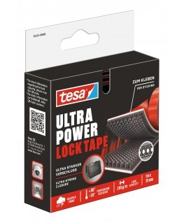 TESA 552330000200 текстильная застёжка-липучка Черный, Красный 1 шт