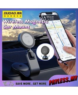 Dudao F21 car phone holder with MagSafe - black