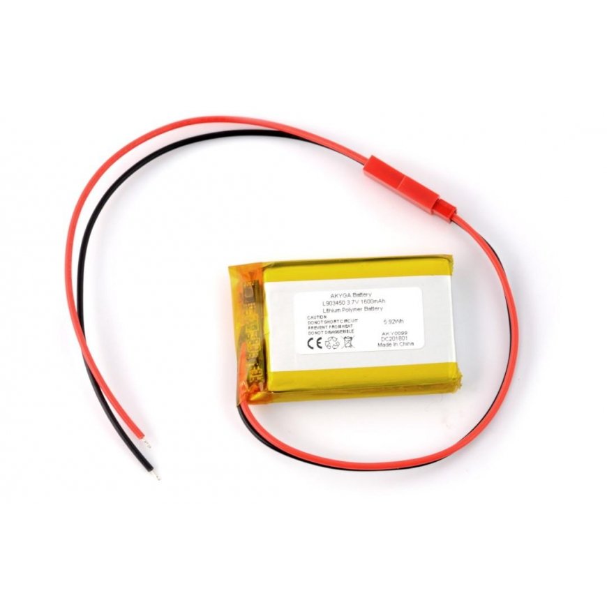 Battery Li-Pol Akyga 1600mAh 1S 3.7V