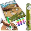 Valssattu vaahtomuovi maalausmatto 120 x 90 x 0,3 cm Ricokids RK-344