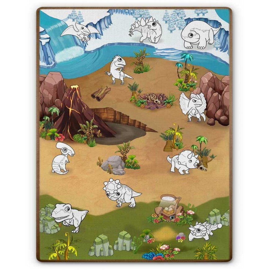 Valssattu vaahtomuovi maalausmatto 120 x 90 x 0,3 cm Ricokids RK-344 – 4