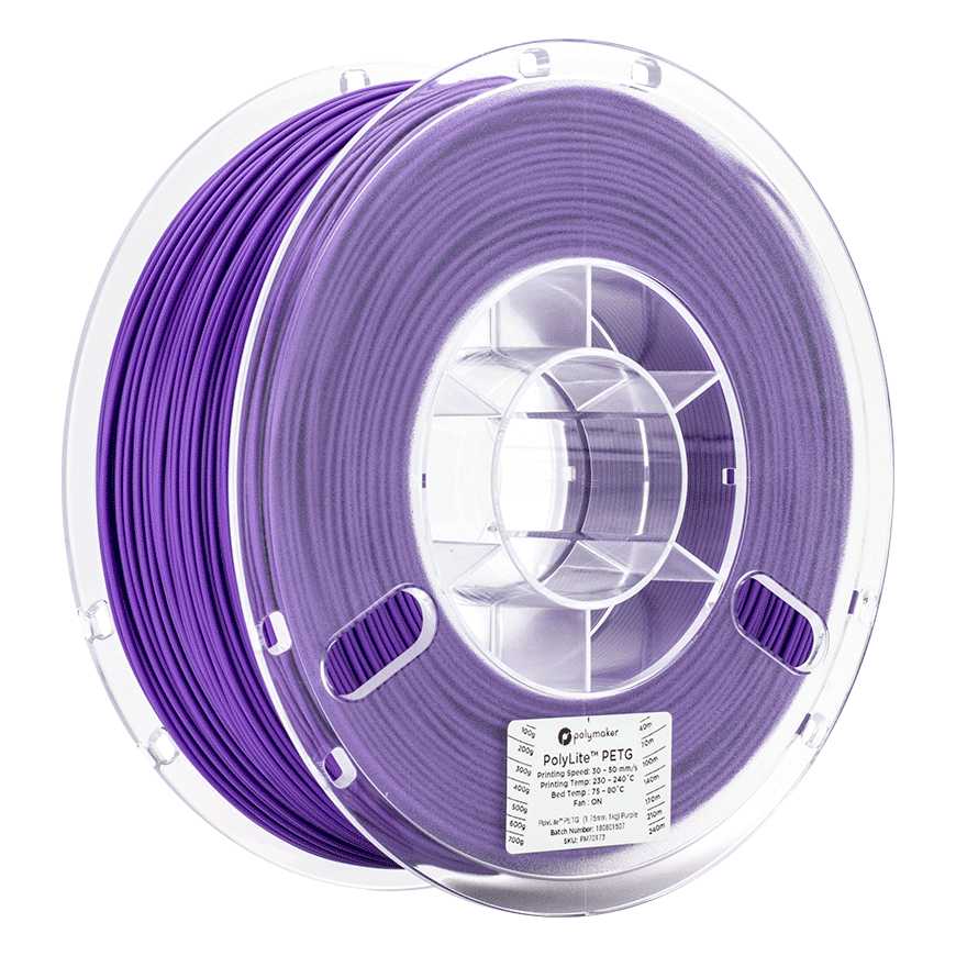 Polymaker PolyLite PETG - 1kg - 1.75mm - Violetinis