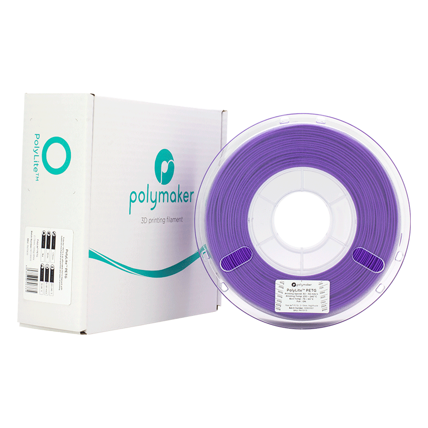 Polymaker PolyLite PETG - 1kg - 1.75mm - Purple – 2