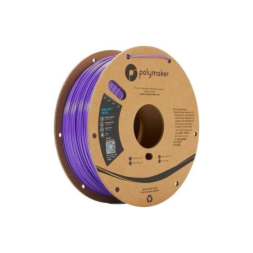 Polymaker PolyLite PETG - 1kg - 1.75mm - Violetinis – 4