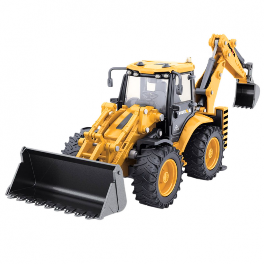 Huina 1:50 scale telescopic excavator-loader – 2