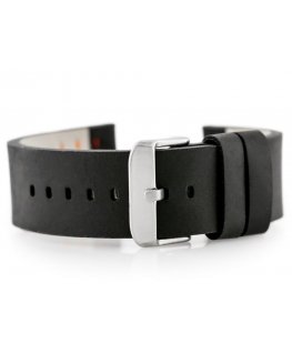 Pacific W39 black/red 22mm leather watch strap