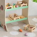 CLASSIC WORLD wooden vegetable set in a basket, 6 pcs. CLASSIC WORLD wooden vegetable set in a basket, 6 pcs.