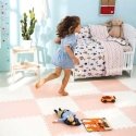 Large foam puzzle mat Ricokids 60x60cm 4 pcs. peach and white Large foam puzzle mat Ricokids 60x60cm 4 pcs. peach and white