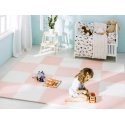 Large foam puzzle mat Ricokids 60x60cm 4 pcs. peach and white Large foam puzzle mat Ricokids 60x60cm 4 pcs. peach and white