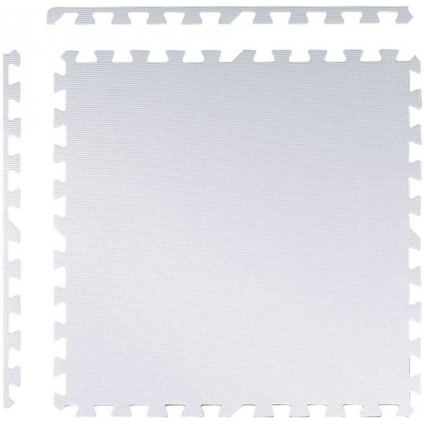 Large foam puzzle mat Ricokids 60x60cm 4 pcs. peach and white – 4