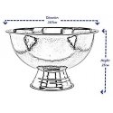 Excellent Houseware Ice cube tray, wrought iron bowl, Ø 40 cm Excellent Houseware Ice cube tray, wrought iron bowl, Ø 40 cm