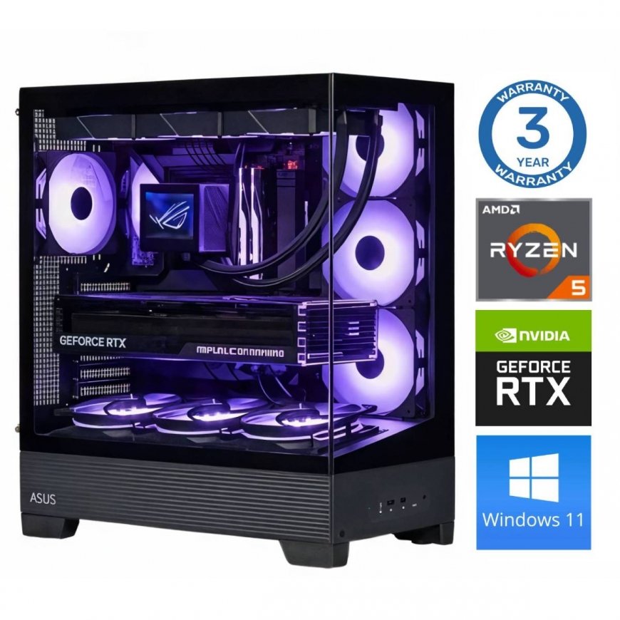 INTOP Ryzen 5 7500F 64GB DDR5 1TB SSD M.2 NVME+2TB RTX5070 12GB WIN11Pro