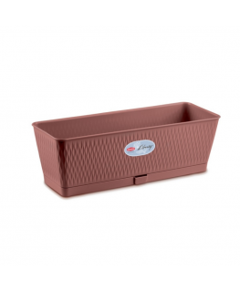 Stefanplast Flower box Liberty 50x18x16cm brown