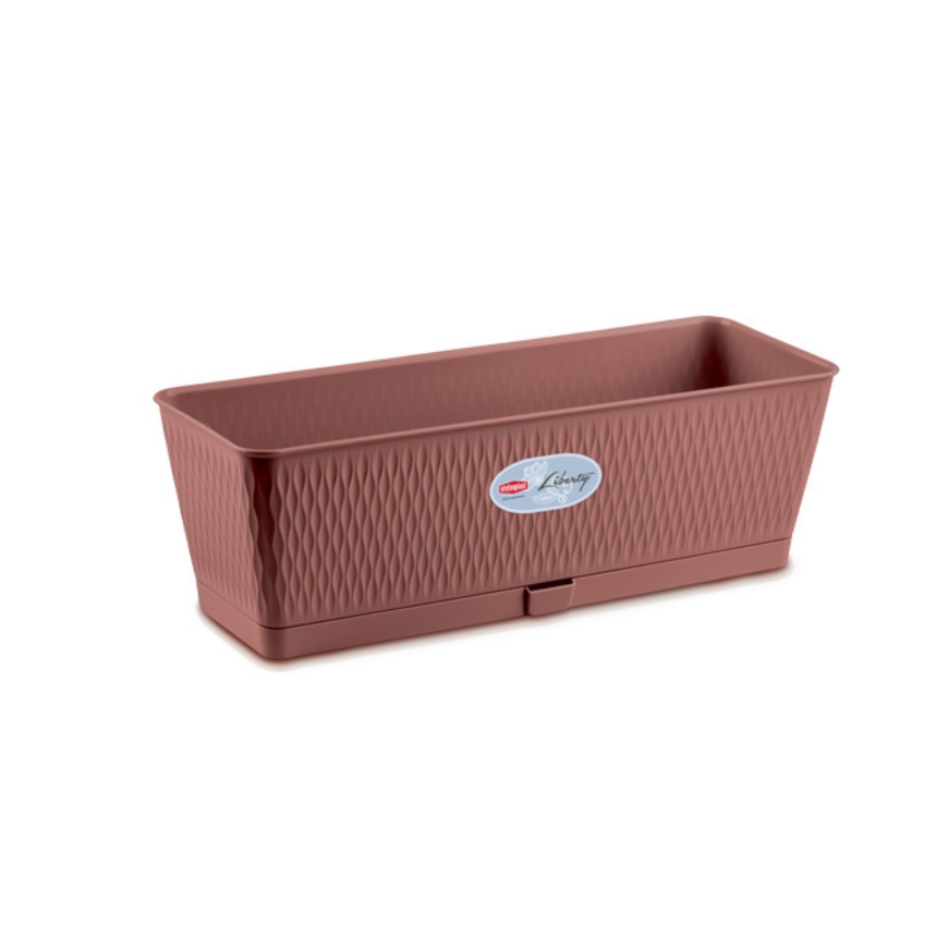 Stefanplast Kukkalaatikko Liberty 50x18x16cm ruskea