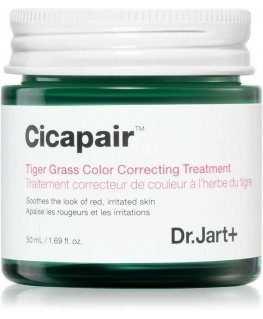 Dr. Jart+ Cicapair Tiger Grass Color Correcting Treatment intensyvaus poveikio kremas nuo odos raudonio, 50 ml