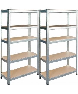 Shelf metal warehouse complex 2 pcs 150 x 75 x 30 cm Humberg HR-810