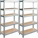 Shelf metal warehouse complex 2 pcs 150 x 75 x 30 cm Humberg HR-810