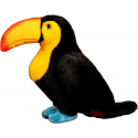 Lean Toys Plush Toy Plush Toucan Black 25cm Lean Toys Plush Toy Plush Toucan Black 25cm